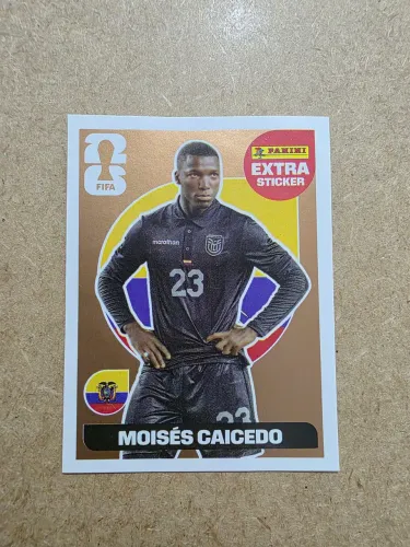 FIGURINHA ORIGINAL PANINI EXTRA BRONZE MOISÉS CAICEDO