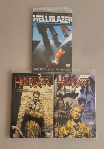 HQs Hellblazer Assombrado (lacradas) e Morte e Cigarros Warren Ellis Peter Milligan