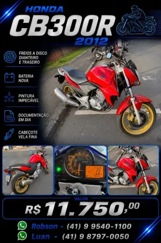HONDA CB 300 2012 IMPECAVEL