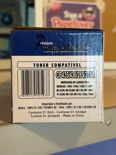 Cartucho de Toner Compatível HP (CB435/436/285/278A) - Novo