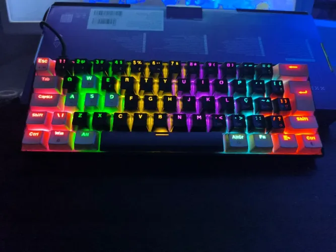 Teclado mecânico switch brown