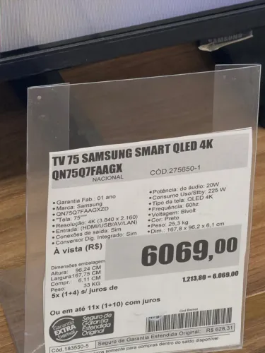 TV 75 SAMSUMG
