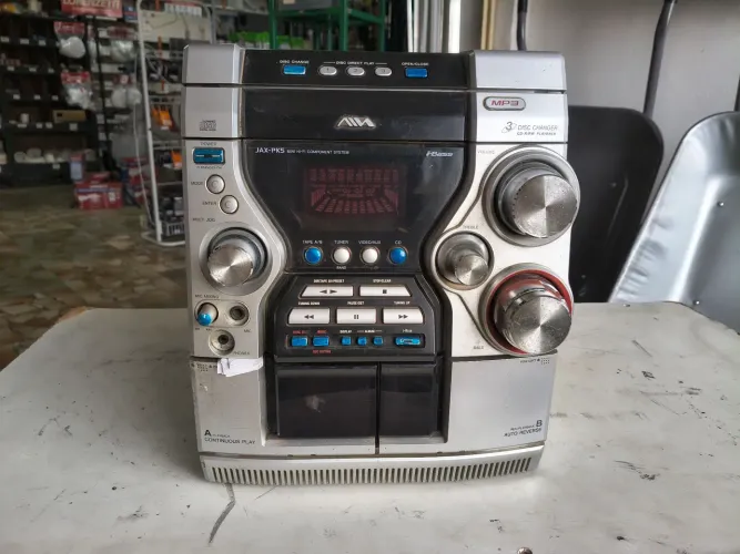 Mini system Aiwa*não sai som*