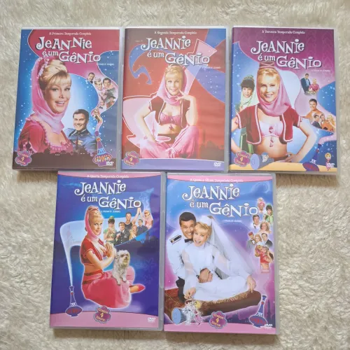Dvds Série Completa Jeannie é um Gênio - 1, 2, 3, 4 e 5 Temporadas Completas (1966)