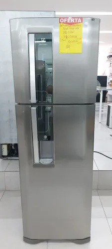 (((12X189,00))) 380LTS ÁGUA NA PORTA 110V FROST FREE AÇO INOX GELADEIRA DUPLEX PERFEITA