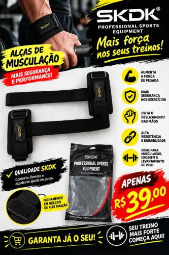 Par De Strap Academia Musculação Profissional SKDK Original