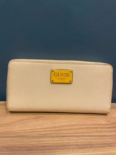 Carteira Guess Original Feminina Bege - Usada