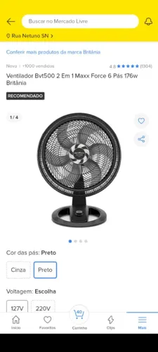 Ventilador britania bvt 500