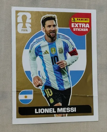 Messi ouro extra sticker - a negociar