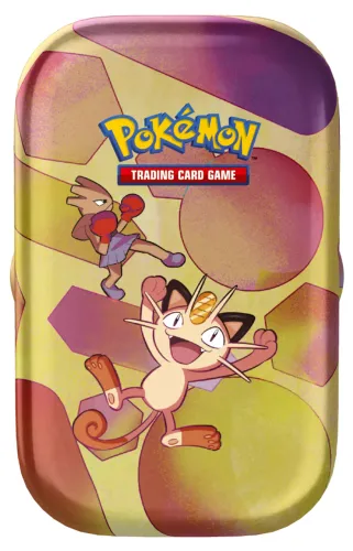 Mini lata VAZIA Pokemon 151 + 50 cartas aleatórias