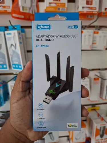 Adaptador wifi 5g dual band - entrega em slz e região 