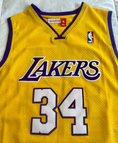 jersey los angeles lakers 1999-00 shaquille o'neal 34