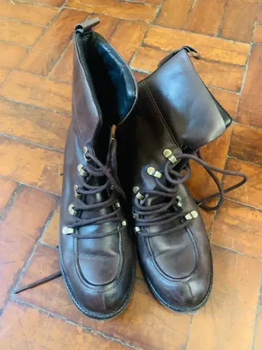 Bota de couro marrom Santa Lolla - número 37