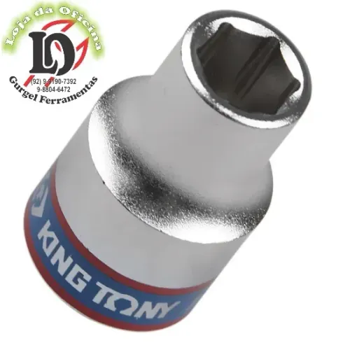 Soquete Sextavado  9mm - 1/2" - King Tony