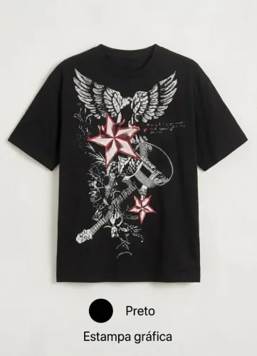 Camisa Y2k preta 