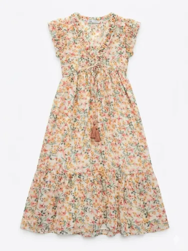 Vestido Zara florido tamanho P
