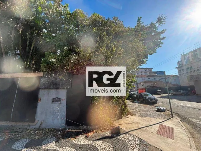 Terreno à venda, 272 m² por R$ 2.200.000,00 - Embaré - Santos/SP