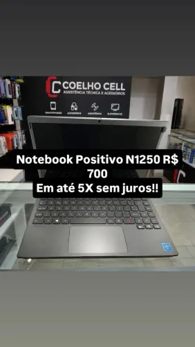 Notebook Ultrafino com SSD 240 GB Positivo