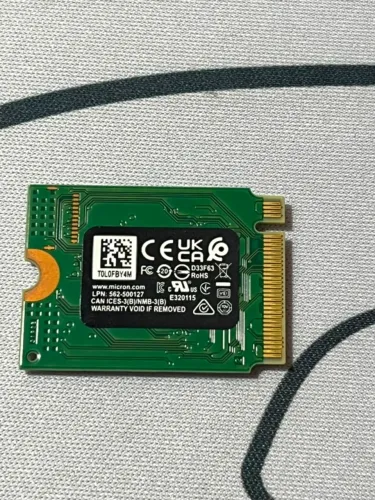 SSD NVME 256G MÍCRON 92% SAUDAVEL