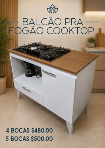 Balcão pra fogão cooktop