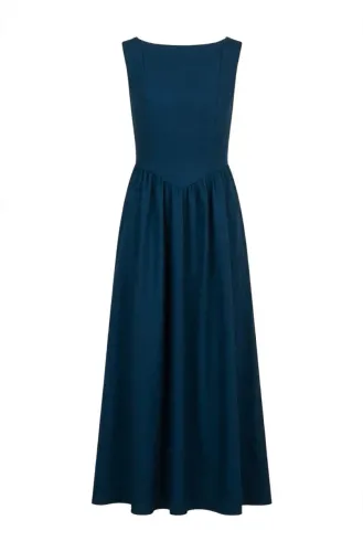 Vestido Mídi Preto sem mangas