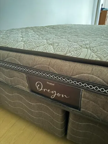 Cama Queen Conjunto - Probel Oregon - Colchão + Box Bipartido