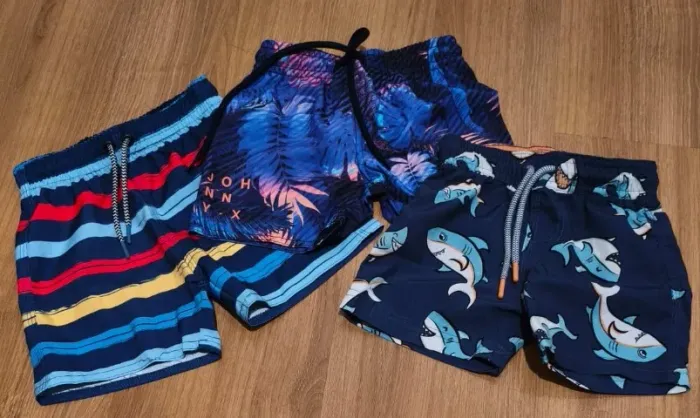 Kit 03x Bermudas D'Água - Tamanho 2 anos