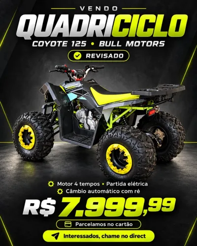 QUADRICICLO COYOTE 125 BULL MOTORS