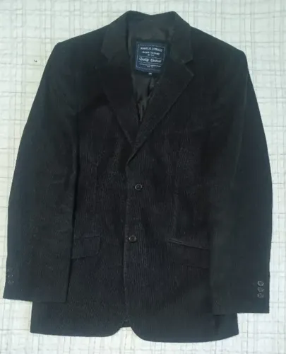 Blazer Veludo Cotelê Preto Tamanho 48