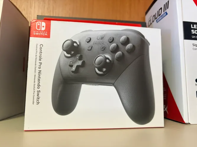 Controle joystick sem fio nintendo switch pro oficial sem uso