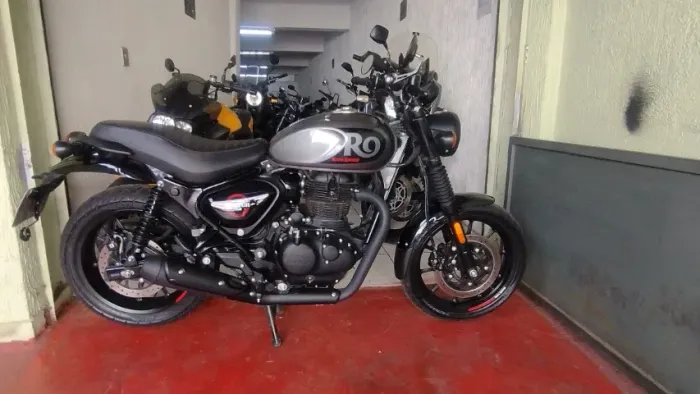 ROYAL ENFIELD HUNTER 350 REBEL ABS CINZA 2025 COM APENAS 490 KM e damos garantia total