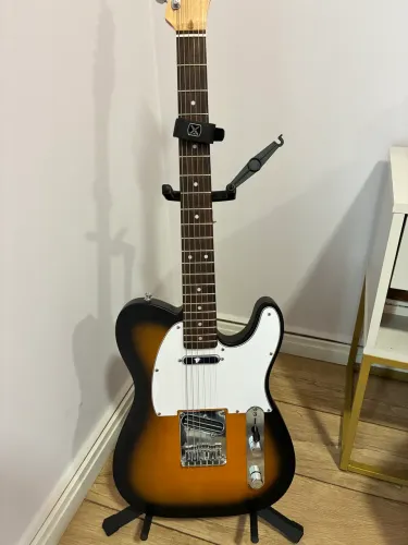 Guitarra Telecaster Squier by Fender Sunburst Fosco Tarraxas GOTOH Cap Malagoli