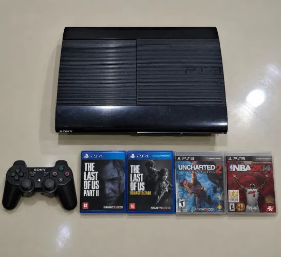 PS3 SUPER SLIM 1TB + JOGOS - VENDO SEPARADO OU KIT
