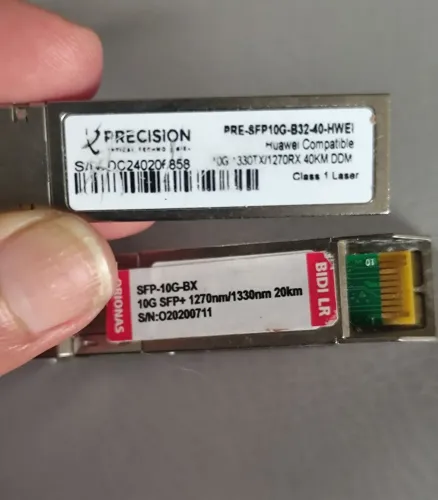 2 gbics disponíveis. 10GB 40km / 10gb 20km Os dois por 300