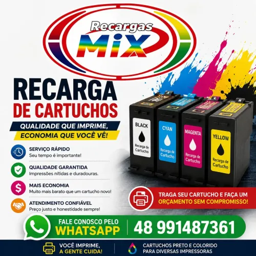 Recarga cartucho impressora 
