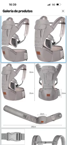 Canguro ergonômico bebê