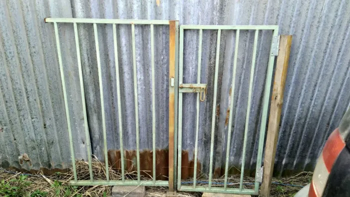 Portão com grade Metalon 1,20×1m