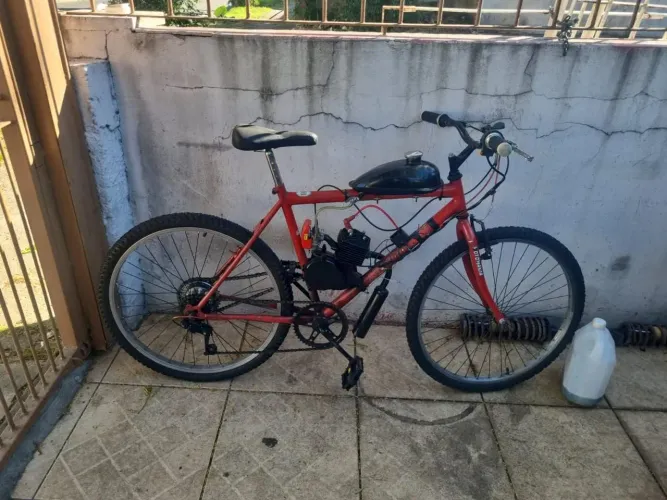 BARBADA BICICLETA COM MOTOR NOVO 100CC