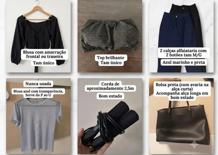 Kit variado 130 reais