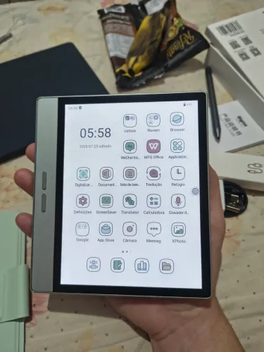 Bigme B7 novo, apenas aberto