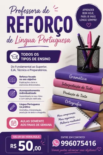 Aula de Reforço - Língua Portuguesa