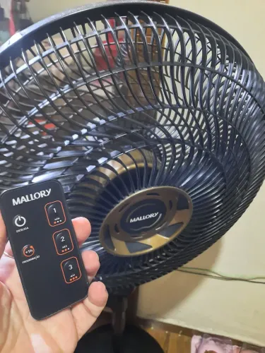 Pra Hoje: Ventilador Malory com Controle Remoto 6 Pás Dourado com Preto