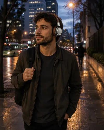 Fone de Ouvido Bluetooth 5.3 Dobrável Estilo Retrô Clássico