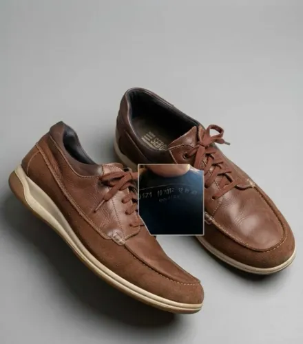 sapato casual sergius couro marrom 43