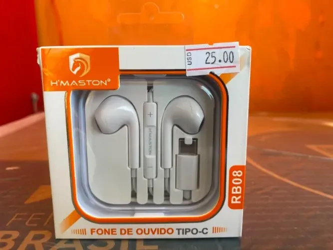FONE DE OUVIDO TIPO-C RB08 VALOR 25,00
