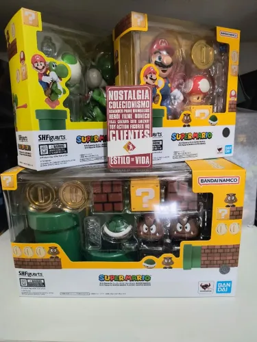 Coleção Super Mario S.H. Figuarts Bandai Original