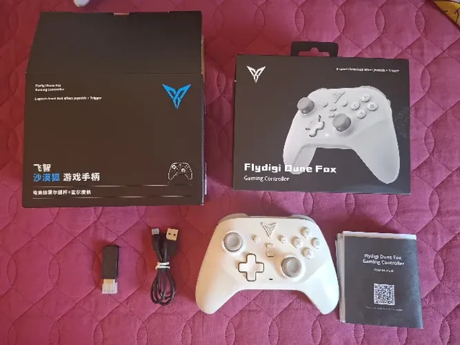 Controle Flydigi Dune Fox Hall Effect Branco - Completo na Caixa |Estado de Novo