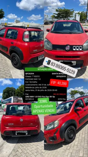 Fiat Uno WAY 1.0 EVO Fire Flex 8V 5P 2015