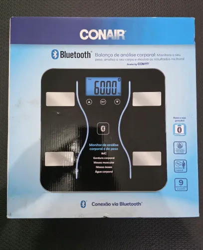 Balança Digital Conair com Bioimpedância Corporal BioPrecision e Bluetooth