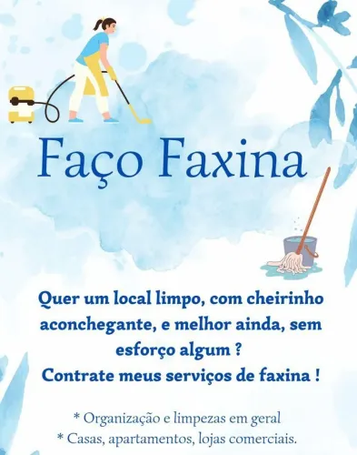 Faço faxina 